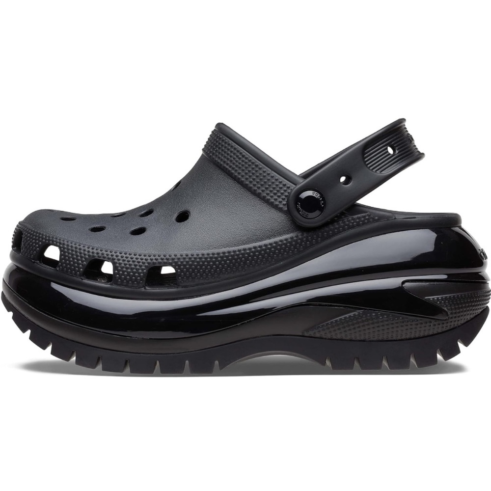 Crocs Unisex Adult Mega Crush Clog Black Women’s 10 Men’s 8